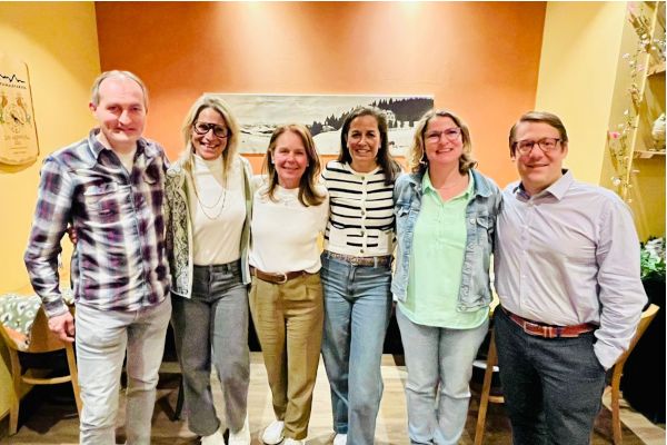 Der aktuelle Vorstand des TC Ober&auml;geri